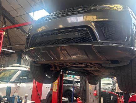 Vehicle Raised for Inspection