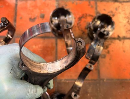 Damaged Engine Bearing